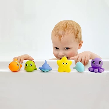 Hely Cancy No-Hole Infant Bath Toys Safe Mold-Free Fun