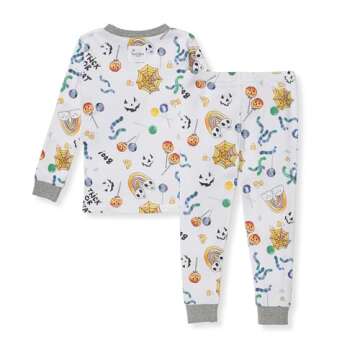 Burt's Bees Baby Baby Girls' Pajamas, Tee and Pant 2-Piece Pj Set, 100% Organic Cotton, Halloween Tr...