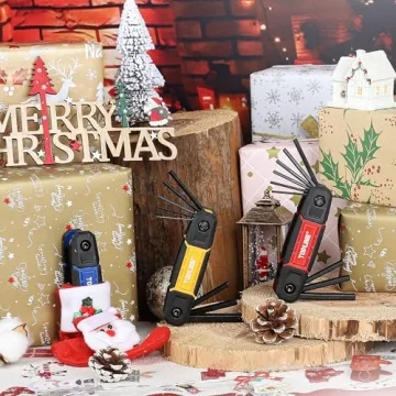 Topline 25-Piece Folding Allen Wrench Set for Home Repair