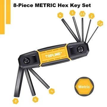 Topline 25-Piece Folding Allen Wrench Set for Home Repair