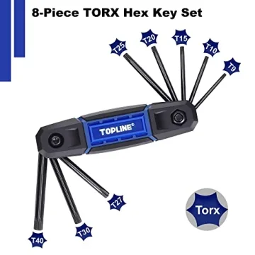 Topline 25-Piece Folding Allen Wrench Set for Home Repair