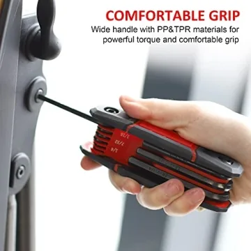 Topline 25-Piece Folding Allen Wrench Set for Home Repair