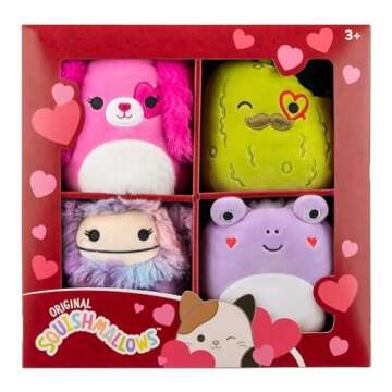 Squishmallows Original 5-Inch Plush Valentine's Day Box Set - Ultrasoft & Adorable