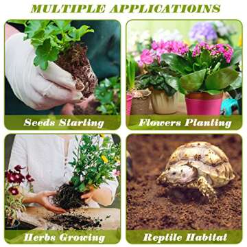 ZeeDix 50pcs Coco Coir Pellets Organic Potting Soil