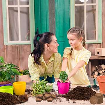 ZeeDix 50pcs Coco Coir Pellets Organic Potting Soil