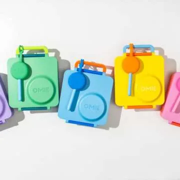 Omie OmieBox Utensil Refill Pack for OmiePod - Matches Bubble Pink or Lilac Purple OmieBox Utensil Set with Case - Reusable, Travel, Lunch Boxes - 6 pieces total (3 spoons + 3 forks) PODS NOT INCLUDED