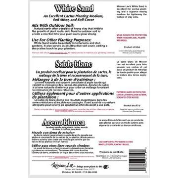 Mosser Lee White Sand Soil Cover - Elevate Plant Care with Style