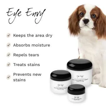 Eye Envy Tear Stain Remover Powder for Dogs and Cats - 100% Natural and Effective
