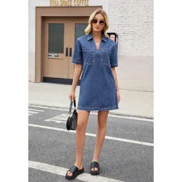 Stylish EZAPINE Women Denim Dress for Every Occasion