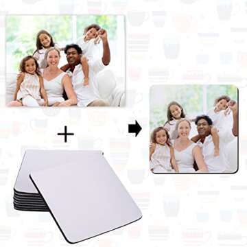 Custom Neoprene Sublimation Coasters - 10 Pack DIY Crafts