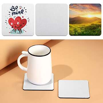 Custom Neoprene Sublimation Coasters - 10 Pack DIY Crafts