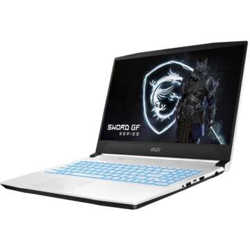 MSI Latest Sword 15 Gaming Laptop | 15.6" 144Hz FHD Display | Intel 10-Core i7-12650H | NVIDIA GeForce RTX3060 | 64GB DDR4 2TB NVMe SSD | WiFi 6 | USB-C | HDMI | RJ45 | Backlit KB | Windows 11 Pro
