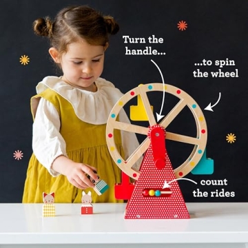 Petit Collage Ferris Wheel Wooden Toy for Kids Ages 3+