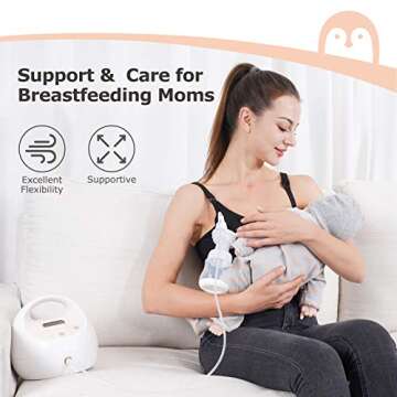 Momcozy Pumping Bra Hands Free 2 Pack Comfortable All Day Wear Pumping and Nursing Bra in One Holding Breast Pump for Spectra, Lansinoh, Medela