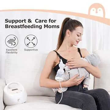 Momcozy Pumping Bra Hands Free 2 Pack Comfortable All Day Wear Pumping and Nursing Bra in One Holding Breast Pump for Spectra, Lansinoh, Medela