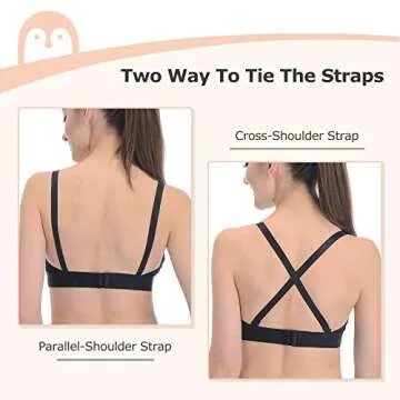 Momcozy Pumping Bra Hands Free 2 Pack Comfortable All Day Wear Pumping and Nursing Bra in One Holding Breast Pump for Spectra, Lansinoh, Medela