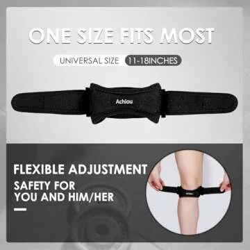 Achiou Patella Knee Strap for Pain Relief & Support
