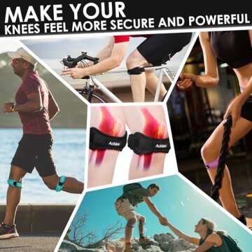 Achiou Patella Knee Strap for Pain Relief & Support