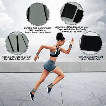 Adjustable Silicone Wrist Weights - Perfect for All Workouts