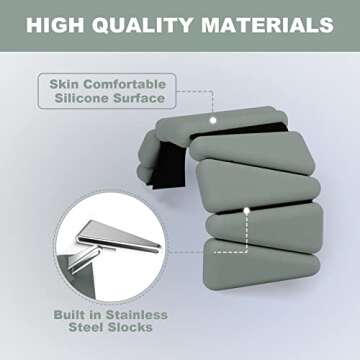 Adjustable Silicone Wrist Weights - Perfect for All Workouts