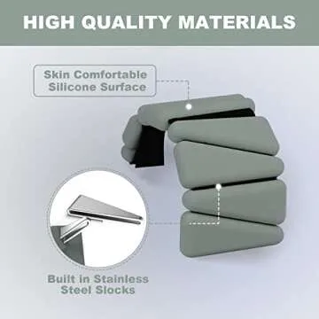 Adjustable Silicone Wrist Weights - Perfect for All Workouts