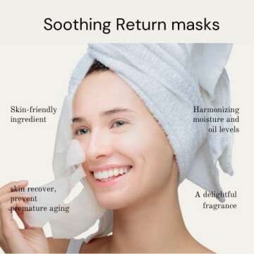 Oattbe Korean Sheet Masks - Hydrating 7 Pack with Antioxidants