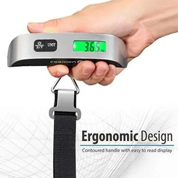 Fosmon Digital Luggage Scale - 110lbs Capacity & Portable Design