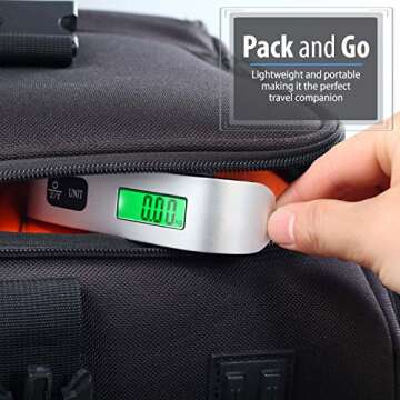 Fosmon Digital Luggage Scale - 110lbs Capacity & Portable Design