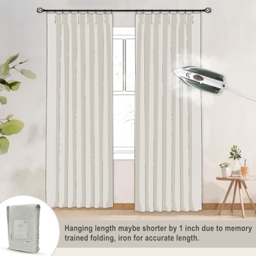 Natural Pinch Pleated Blackout Curtains for Luxurious Living
