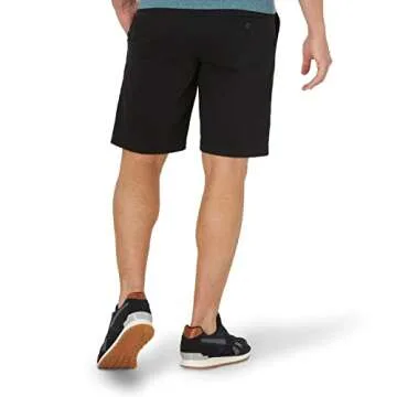 Lee Men's Comfortable Black Flat Front Shorts for Summer