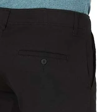 Lee Men's Comfortable Black Flat Front Shorts for Summer