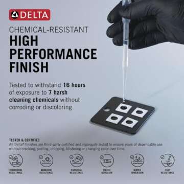 Delta Arvo Matte Black Bathroom Faucet - Stylish & Efficient