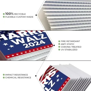 Harris Walz 2024 Double Sided Yard Sign - 24x18