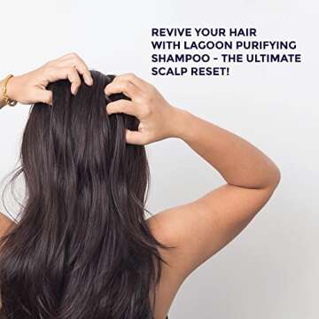 NAVY Lagoon Clarifying Shampoo - Hair Purifying, Deep Cleanse, Refresh, and Restore Your Scalp for Lush, Vibrant Hair | Vegan and Sulfate-Free Shampoo - 8 oz