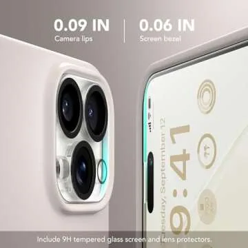 GONEZ for iPhone 15 Pro Max Case Silicone, Compatible with Magsafe, Camera Protector + Screen Protector, Soft Anti-Scratch Microfiber Lining, Liquid Silicone Shockproof Phone Cover, Stone