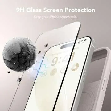 GONEZ for iPhone 15 Pro Max Case Silicone, Compatible with Magsafe, Camera Protector + Screen Protector, Soft Anti-Scratch Microfiber Lining, Liquid Silicone Shockproof Phone Cover, Stone