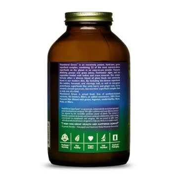HealthForce SuperFoods Vitamineral Green - Mineral Supplement for Immune & Thyroid Support - Green Powder Supplement with Ingredients from The Land - Gluten-Free & Vegan - 300 Grams