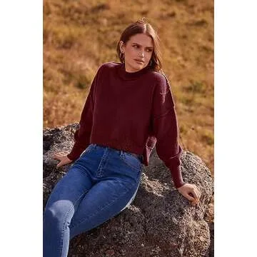 PRETTYGARDEN Women's Stylish Cropped Sweater for Winter Wear