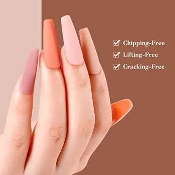 AIMEILI Fall Gel Nail Polish Set, Natural Skin Tone Nude Pink Gel Polish Soak Off Nail Gel Kit Gifts...