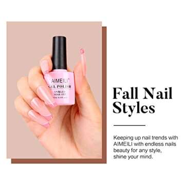 AIMEILI Gel Nail Polish Set for Mother’s Day Gifts 6pcs
