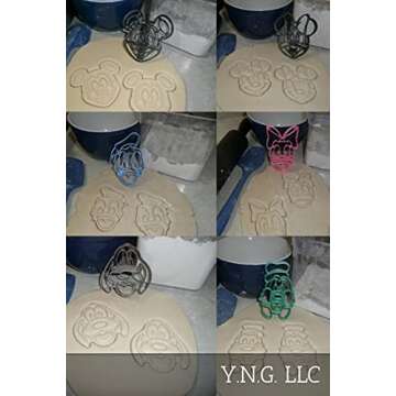 THEMED MAGICAL MOUSE AND FRIENDS FACE SET OF 6 COOKIE CUTTERS MADE IN USA PR1569