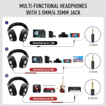 Enjoy Superior Sound with EKSA Wired Over Ear Headphones