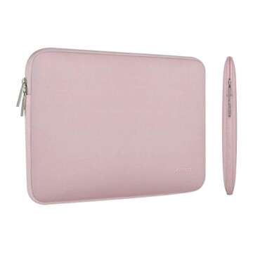 Stylish MOSISO iPad Sleeve for All Models in Baby Pink