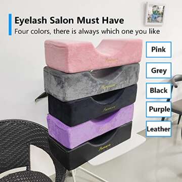 Puransen Lash Pillow - Velvet Memory Foam for Lash Extensions