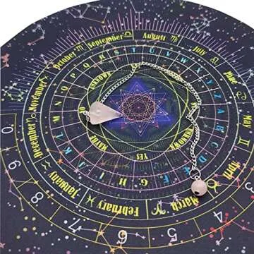 Copper Dowsing Rods Kit - Witching Rods/2pcs + Dowsing Pendulum + Divination Mat - Water Rods,Witching Sticks for Divining,Ghost Hunting,Gold,Spiritual,Yes/No Answers.