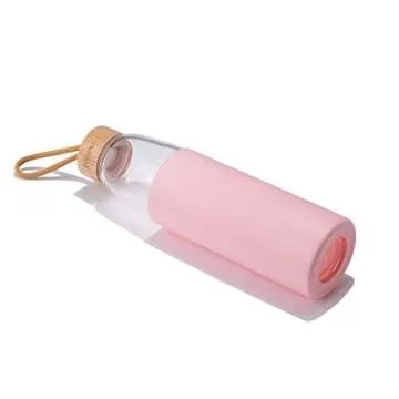 Stylish NERUB 22 OZ BPA Free Borosilicate Glass Water Bottle