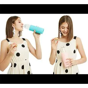 Stylish NERUB 22 OZ BPA Free Borosilicate Glass Water Bottle