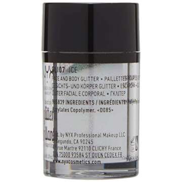NYX PROFESSIONAL MAKEUP Face & Body Glitter in Shade Ice