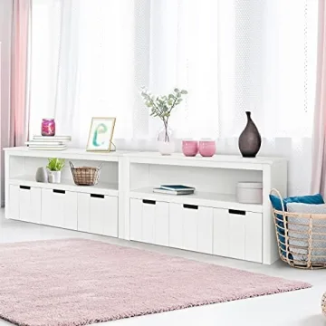 HONEY JOY Kids Toy Storage Organizer with Bins Wheels