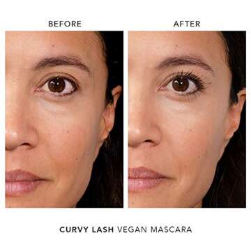 INIKA Black Curvy Lash Mascara, 0.28 OZ